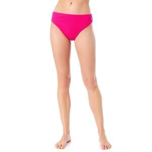 CeCe Women's La Vie A La Mer Textured Bikini Bottoms Pink Size L 2346